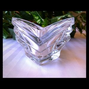 MIKASA crystal votive or tea light holder.